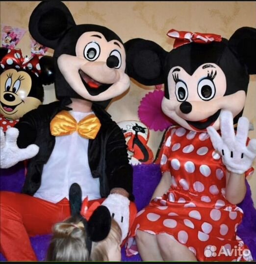 Мышь Минни и Микки Маус для Анимации Растовые