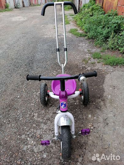 Детский велосипед с родительской ручкой
