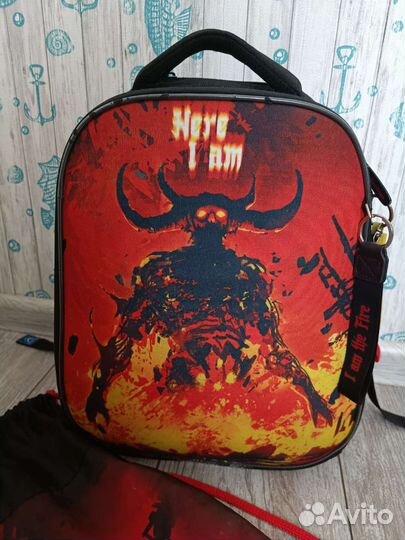 Рюкзак школьный Berlingo+мешок для сменки+дождевик