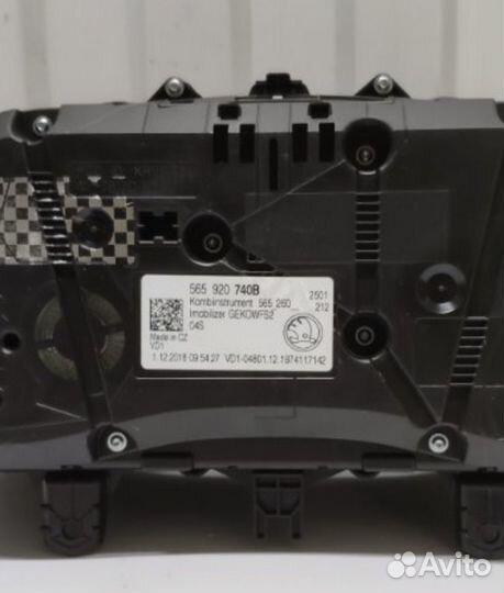 Приборная панель skoda kodiaq 1.4 2018