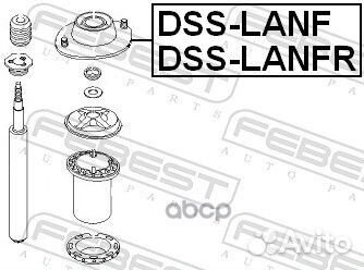 Опора амортизатора левая chevrolet lanos DSS-LA