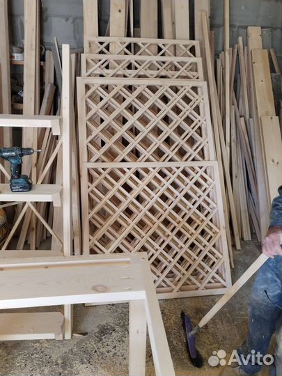 Решётки шпалеры перголы для вьющихся растений