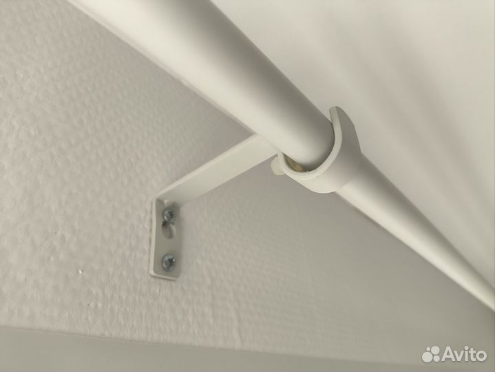 Карниз настенный один ряд, 160-300, белый