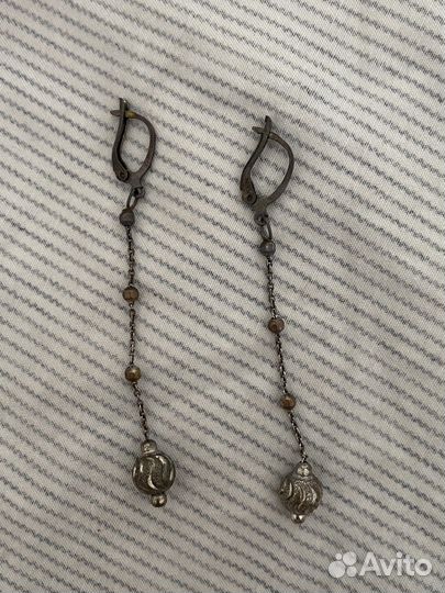 Серьги серебро 925