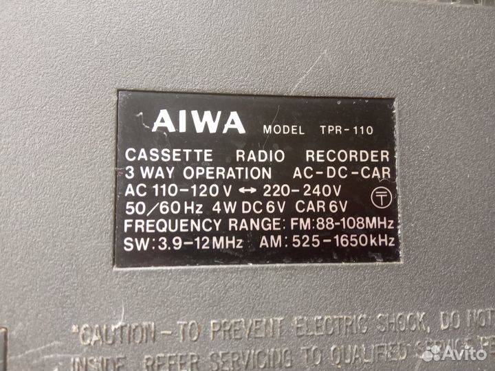 Магнитола aiwa TPR-110