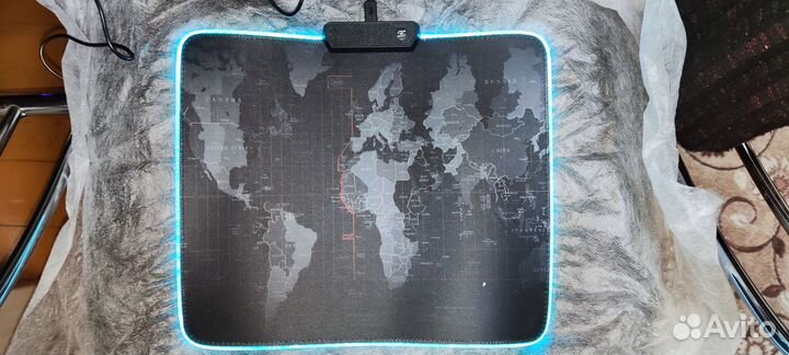 Коврик для мыши с RGB подсветкой 300х250мм