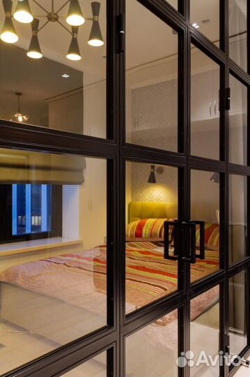 Перегородки межкомнатные раздвижные лофт