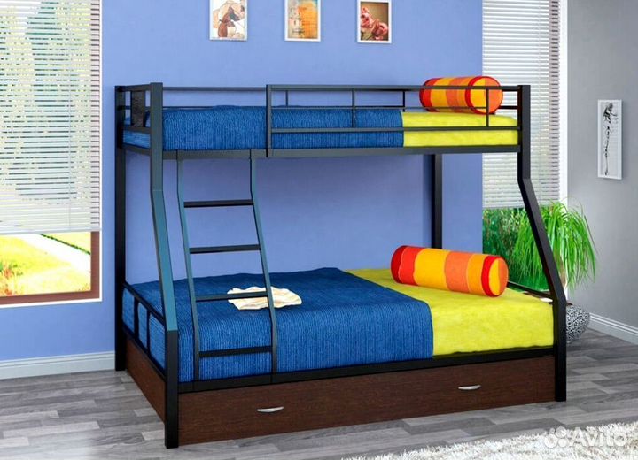 Детская кровать двухъярусная