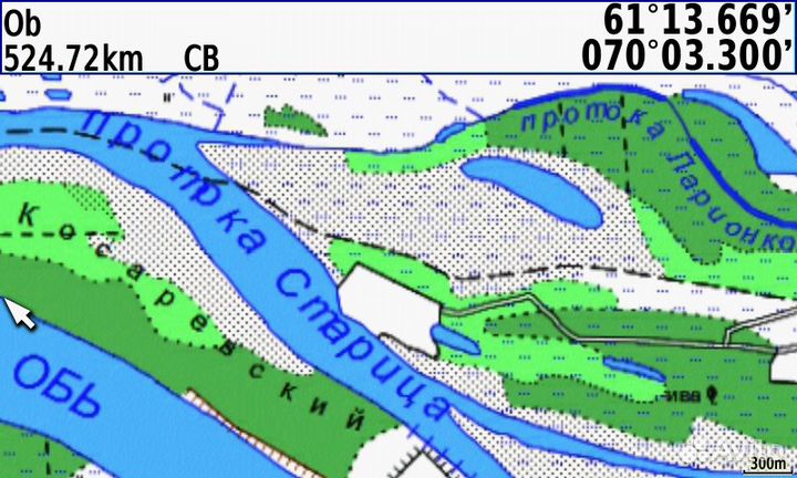 Карта OB river для навигатора Garmin Montana 610