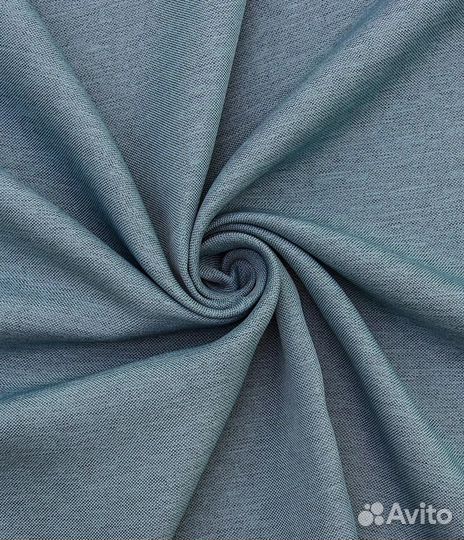 Штора портьерная Сканди 180х260 см голубой 1 шт;