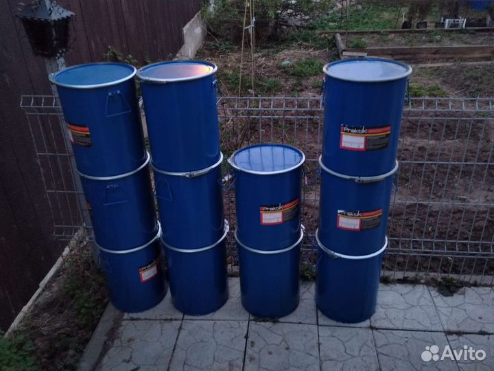 Бочка металлическая 200л с крышкой