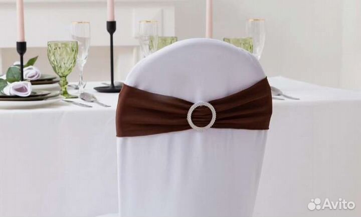 Чехлы на стулья белые