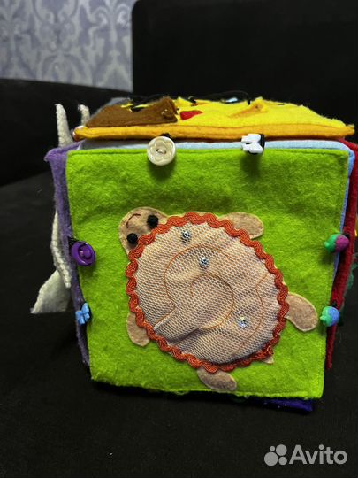 Бизикуб мягкий из фетра