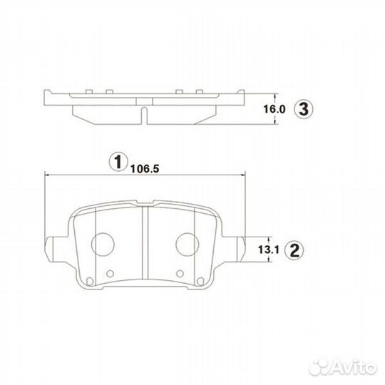 CKG-69 Колодки тормозные дисковые