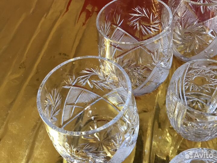 Блюдо-поднос Богемия. Набор хоустальный