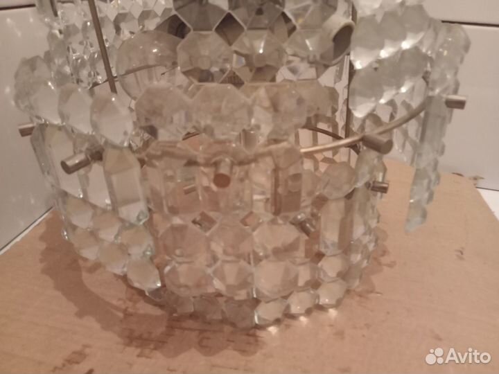 Хрустальная люстра СССР и бра