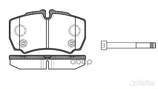 849 10 колодки дисковые з.+4 болта Ford Transi