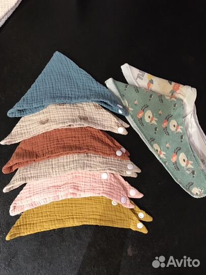 Муслиновые слюнявчики