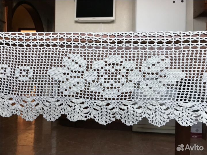 Винтажная скатерть крючком