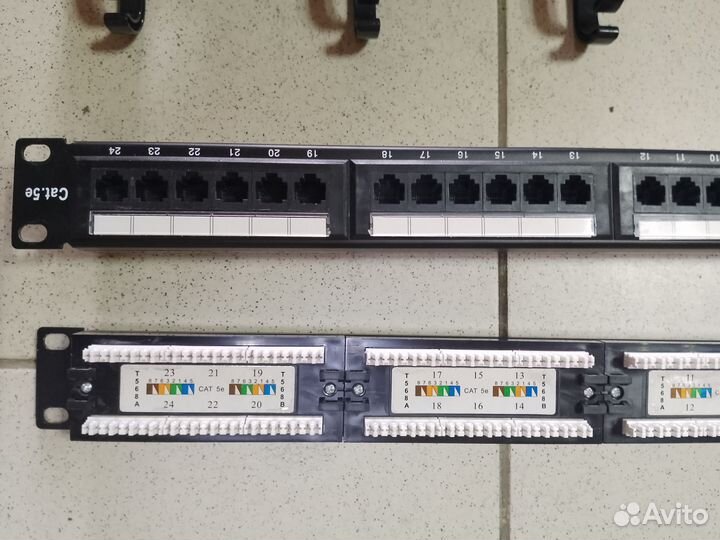 Патч-панель 24, Органайзер для кабелей