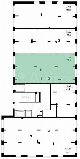 Аренда, торговое помещение, площадь 114.6 кв.м