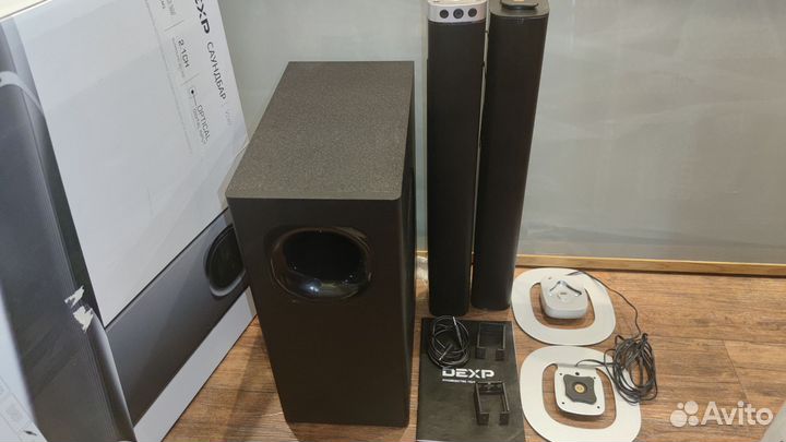 Саундбар 2.1 на 410Вт и колонки 2.0 на 40Вт