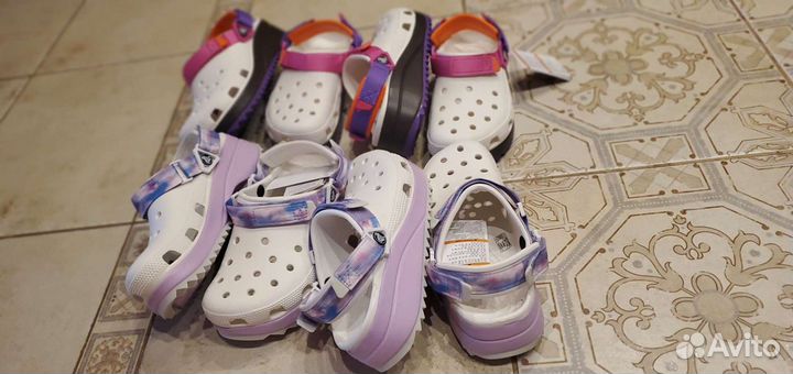 Crocs тапочки сабо кроксы женские на платформе