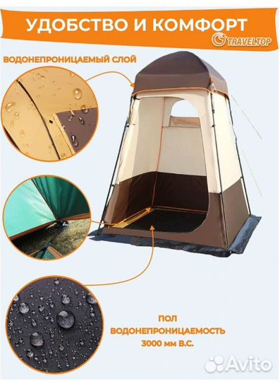 Туалет душ каркасный cosp туристический