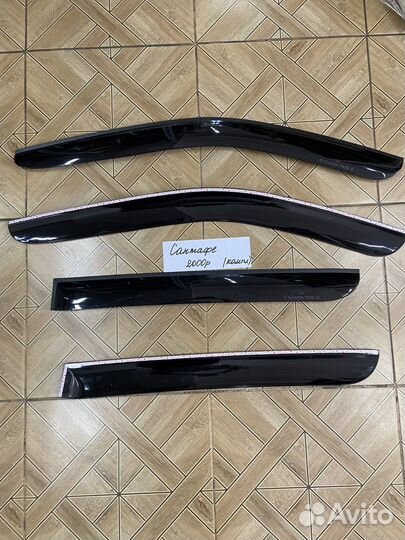 Дефлекторы (ветровики) на Hyundai Санта Фе