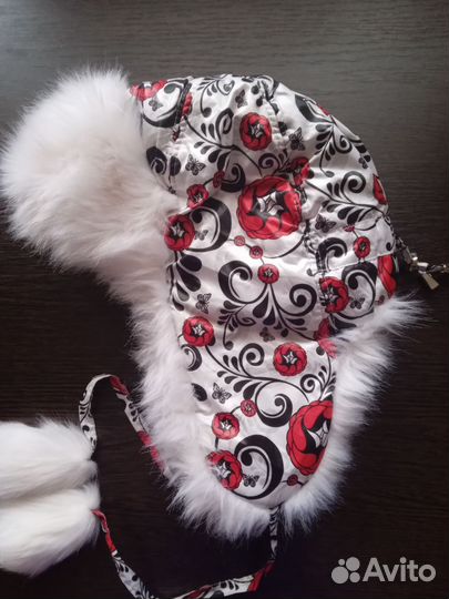 Шапка-ушанка зимняя женская