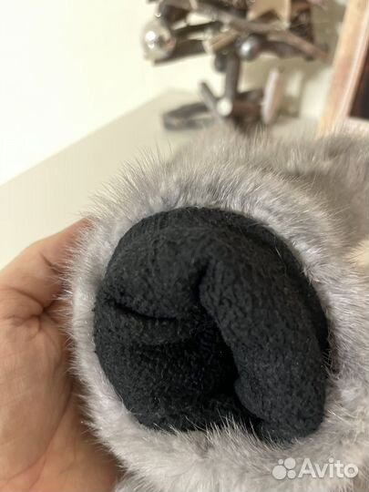 Меховые варежки из песца