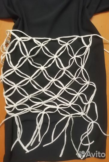 Накидка вязаная сетка