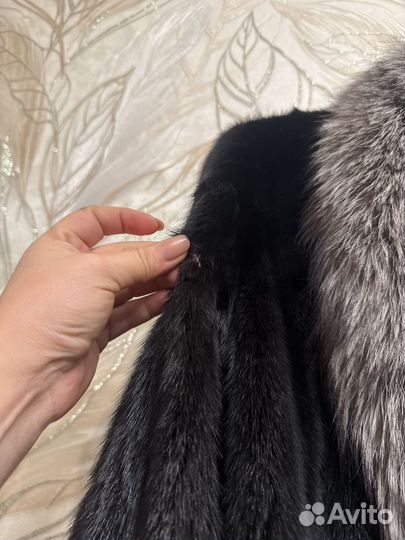 Шуба норка чернобурка мутон 46-48 на запчасти