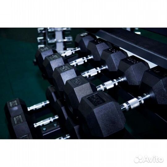 Гантели гексагональные от 1 до 70 кг