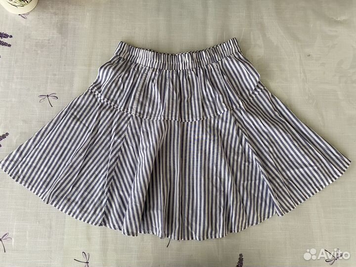 Мини юбка в полоску