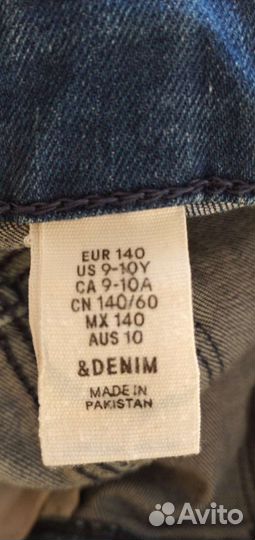 Джинсовый комбинезон для девочки 140 см