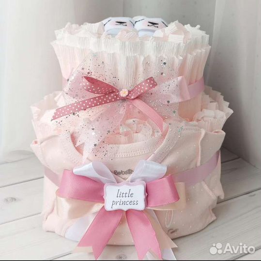 Торт из памперсов подгузников