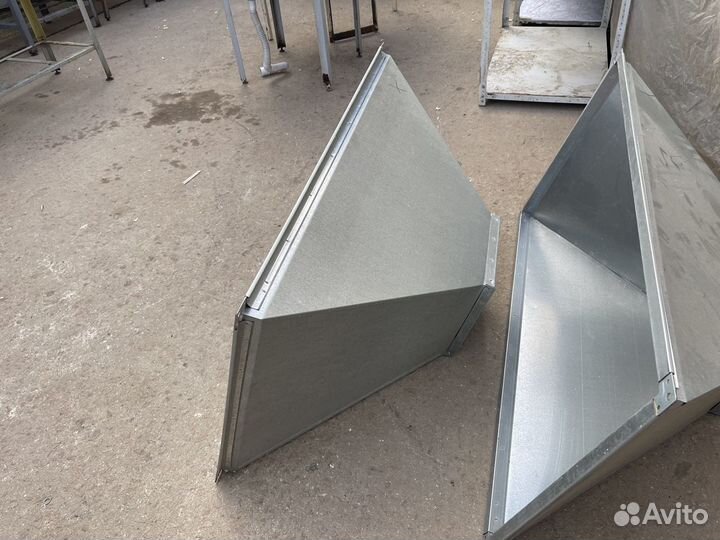 Вытяжной зонт из оцинковки 125/65/55