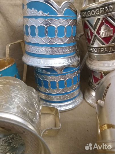 Подстаканники, Алюминий, эмаль, СССР