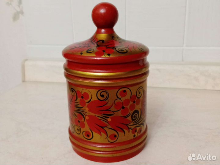 Набор деревянной посуды хохлома