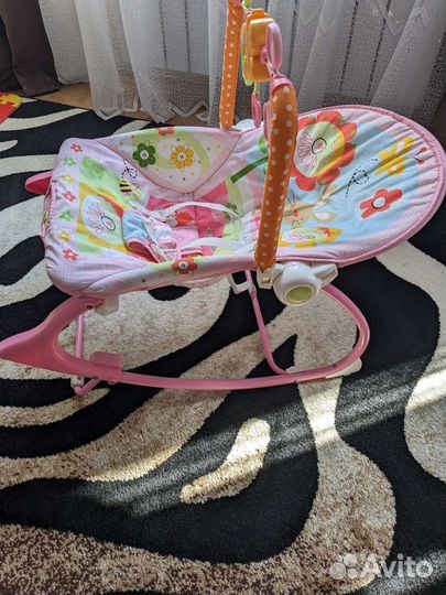 Шезлонг-кресло-качалка Fisher Price 