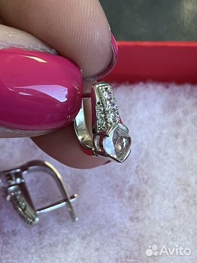 Серьги серебро 925 пробы