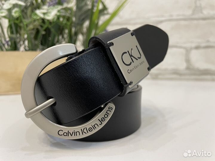 Ремень женский натуральная кожа черный