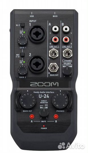 Zoom U-24 - ручной аудиоинтерфейс