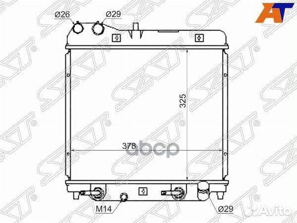 Радиатор Honda Fit 01-07 / Jazz 02-09 SG-HD0001
