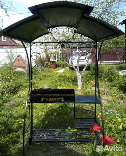 Мангал с печью