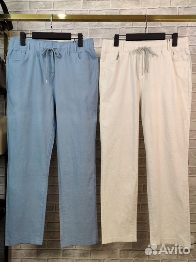 Летние женские брюки 50 52 54 56 58 60 62 64