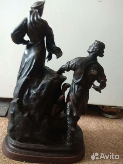 Каминные часы чугун