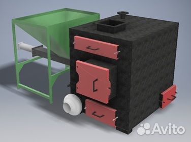 Котел универсальный 100 кВт пеллеты дрова