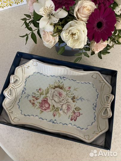 Блюдо новое, керамика 25 см